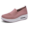 Platform sneakers van mesh voor dames