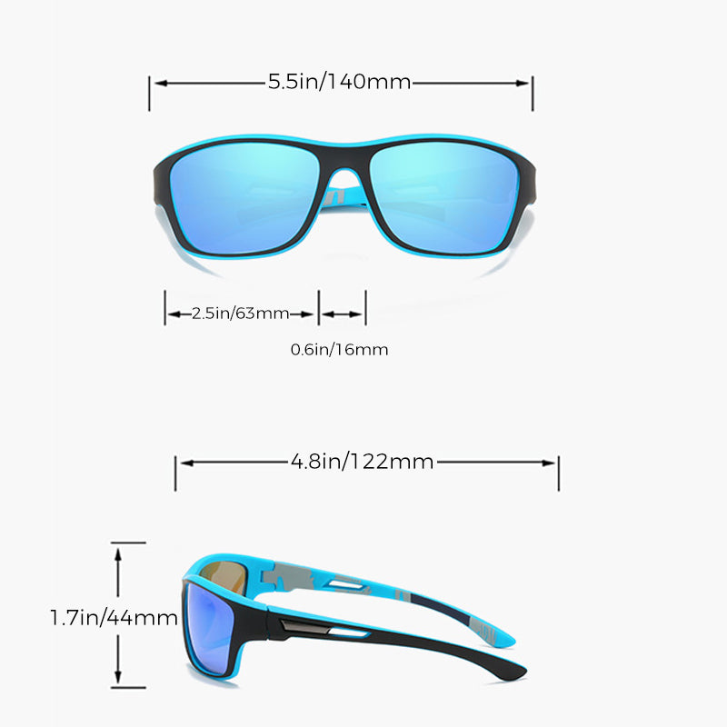 Anti-reflecterende zonnebril met gepolariseerde glazen