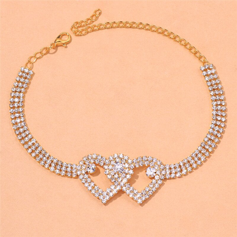 Heart love anklet