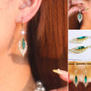 Afbeelding laden in Galerijviewer, Smaragd diamanten oorbellen