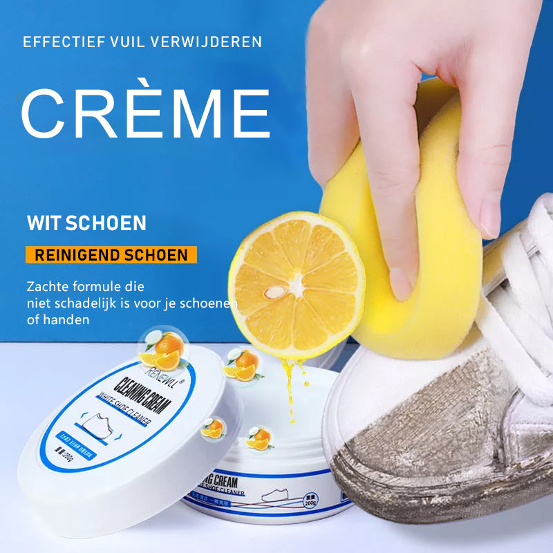 Witte schoenpoetscrème